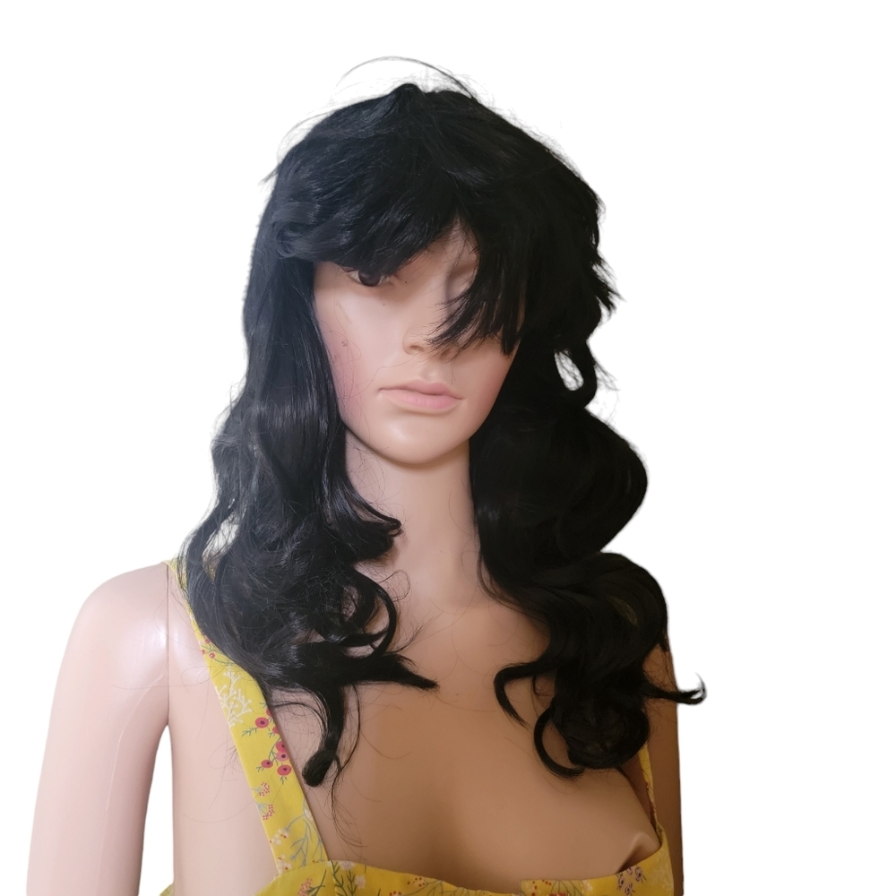 Black Wavy Cosplay Wig